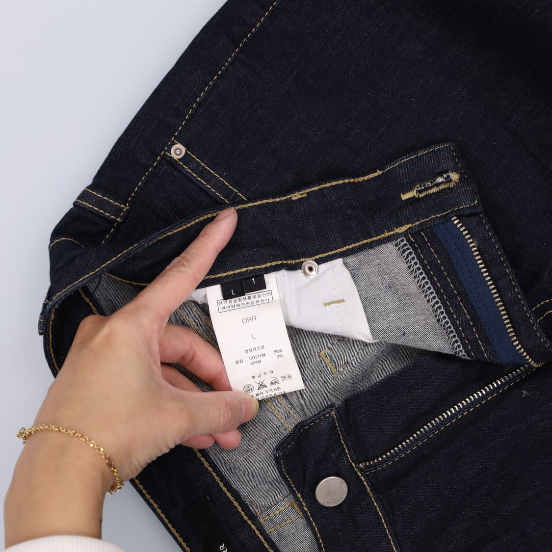 [L] 오르 여성 스트레이트 데님팬츠 1223H1 상품이미지5
