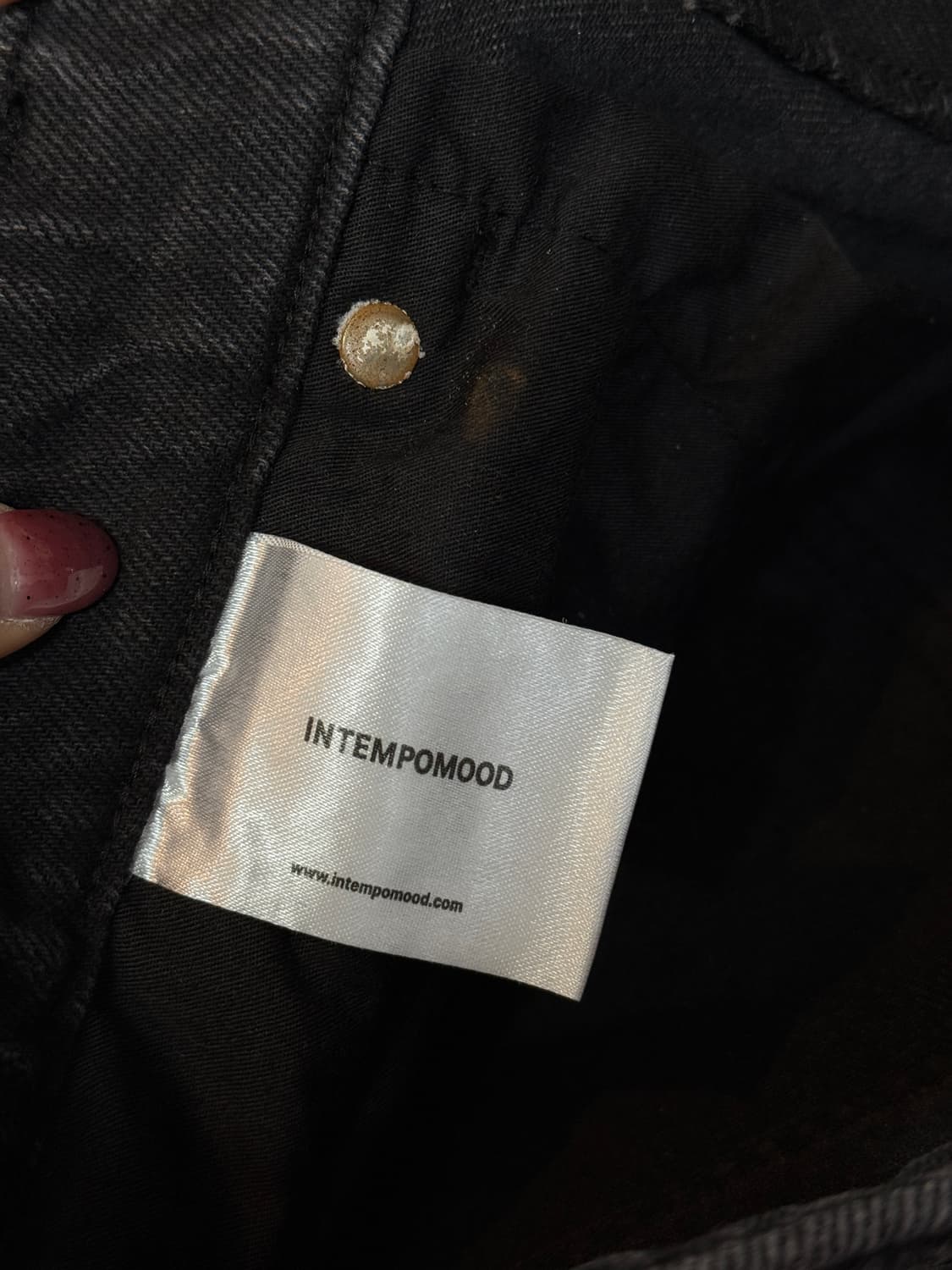 인템포무드 엔지니어 카고 디테일 팬츠 워시드 블랙 상품이미지6