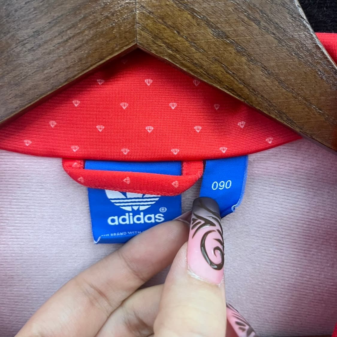 아디다스 키치 Y2K 땡땡이 도트 져지 집업 K0237 상품이미지5
