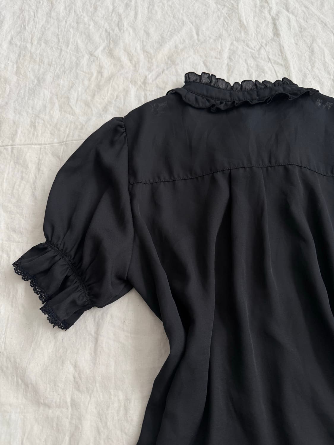 엑시즈팜 고딕 로리타 블랙 엔틱 블라우스 상품이미지5