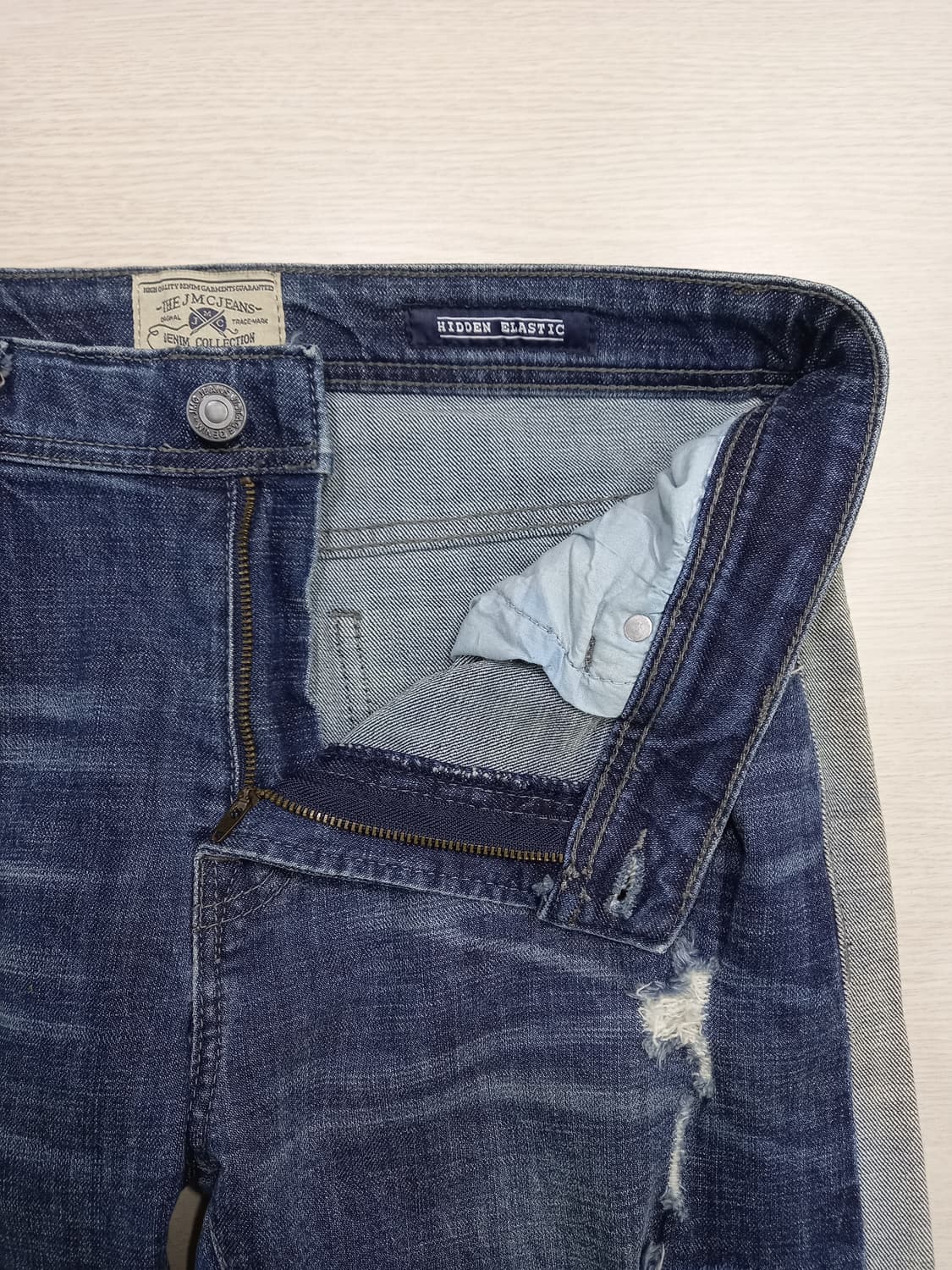32 JMC JEANS 데미지워싱 스판 슬림일자 라인진 32-233 상품이미지6