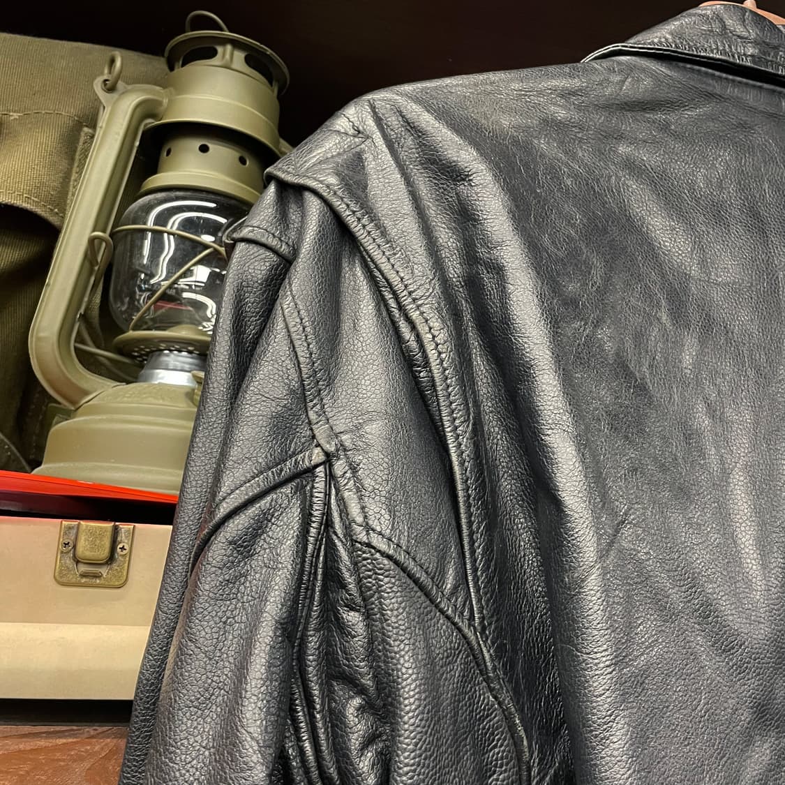 빈티지 라이더 소가죽 크롭 리얼 레더 자켓 상품이미지6