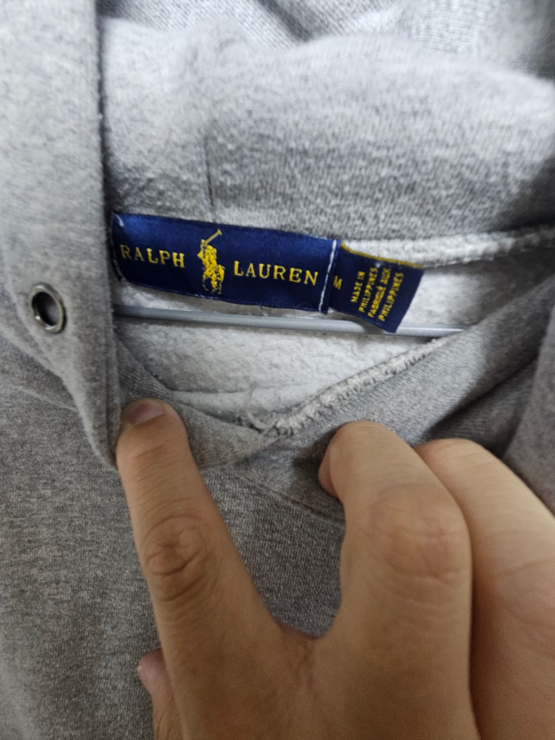 폴로 그레이 후드티 상품이미지4