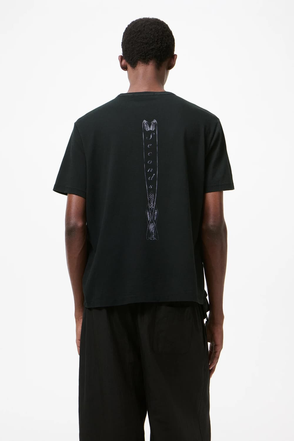 [46,48,50,52]아워레가시 26ss 뉴 박스 티셔츠/블랙 상품이미지2