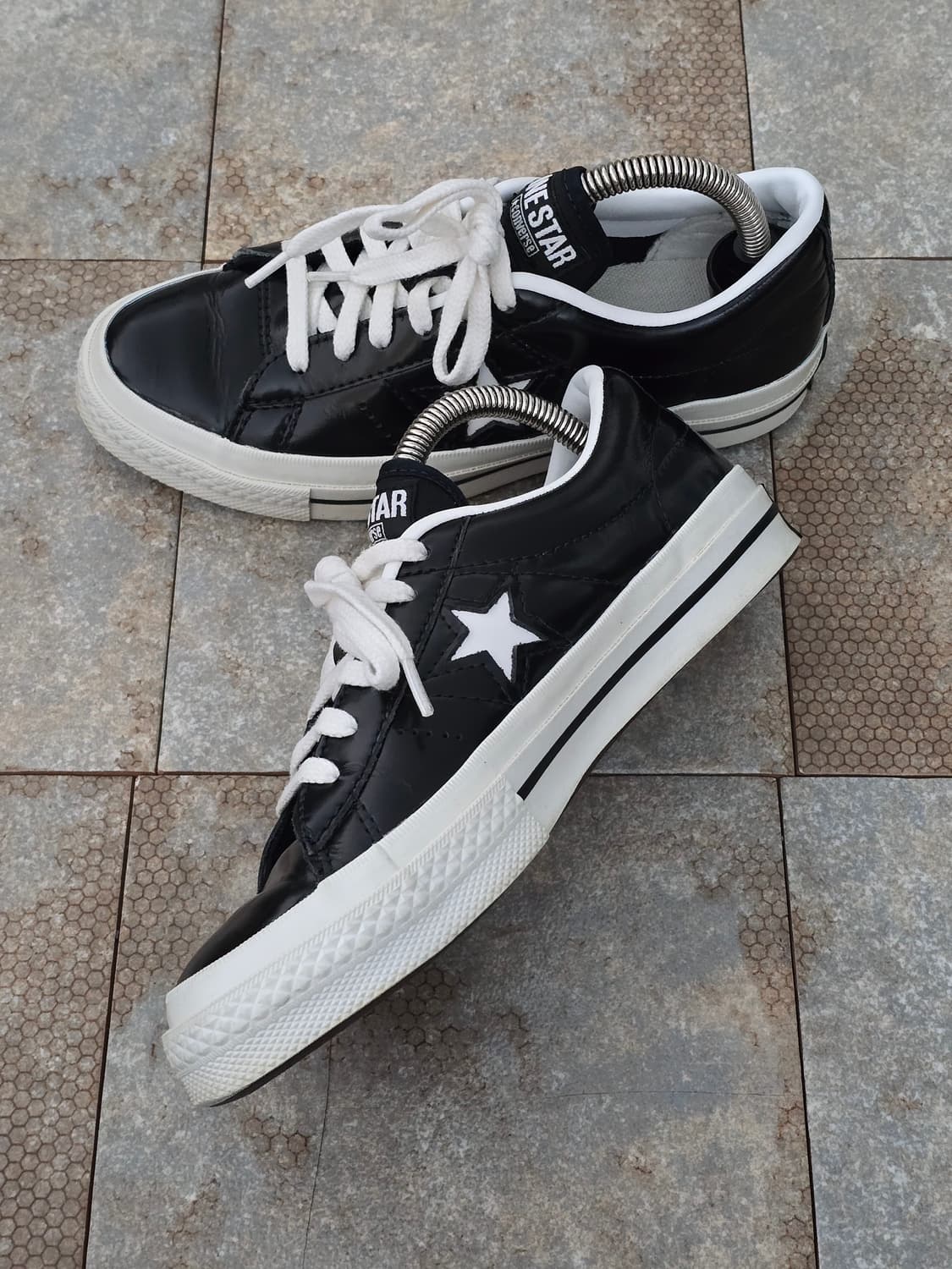 (220)컨버스 원스타 한별 블랙 로우  상품이미지6