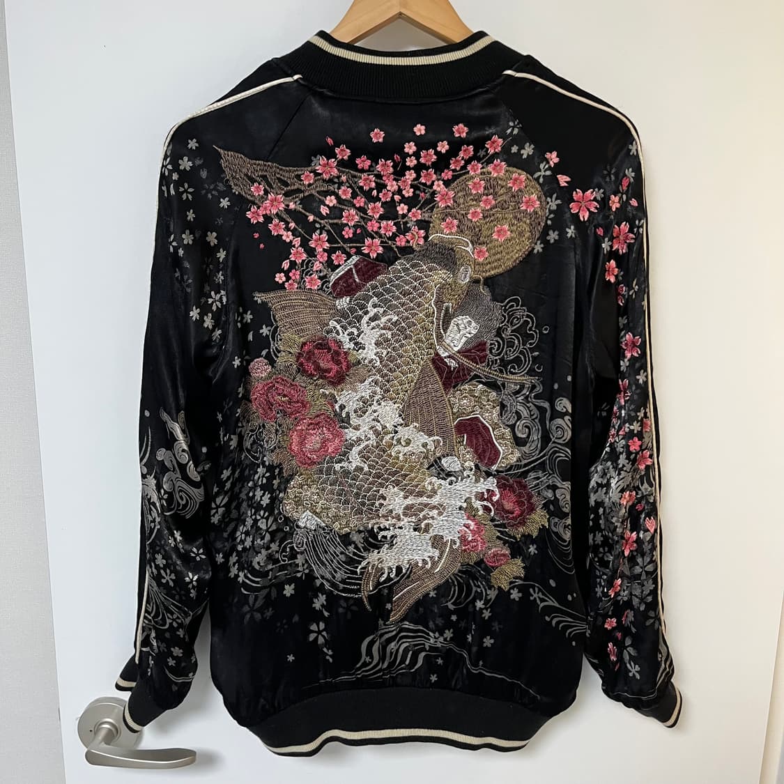 vtg 풀자수 리버시블 스카쟌 상품이미지4