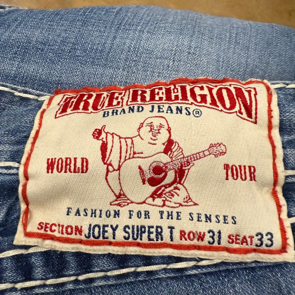 [정품/31] 트루릴리젼 스티치 데님 청바지 b14 상품이미지5