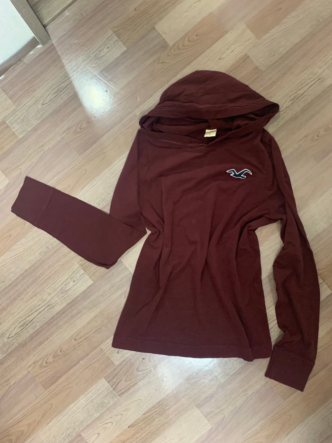 홀리스터 후드티 ,버건디,L 상품이미지7