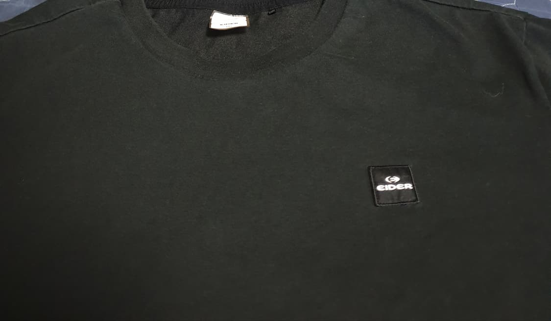 아이더 자수 박스로고 반팔티 블랙 (3XL) 상품이미지2