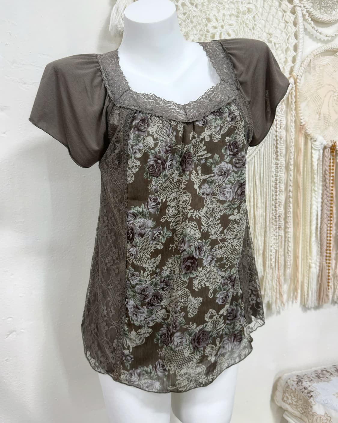 Rosa&rosa Flower Lace Blouse 상품이미지3