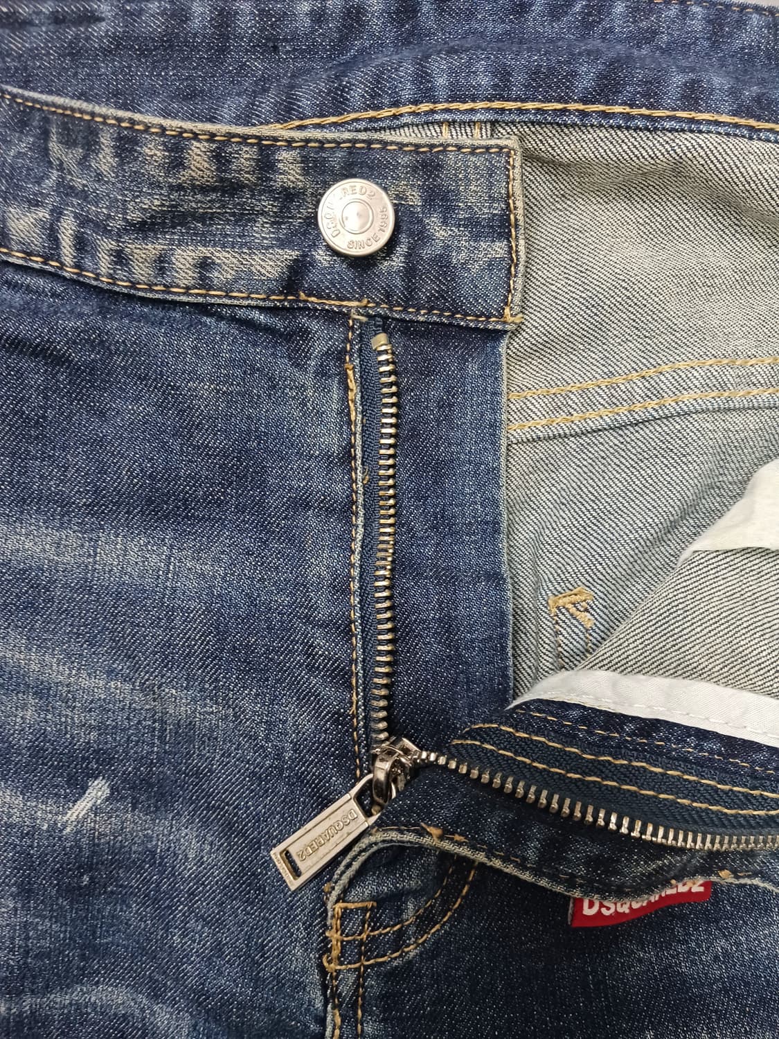 [32] 디스퀘어드2 메탈패치 바이커진 청바지 상품이미지6