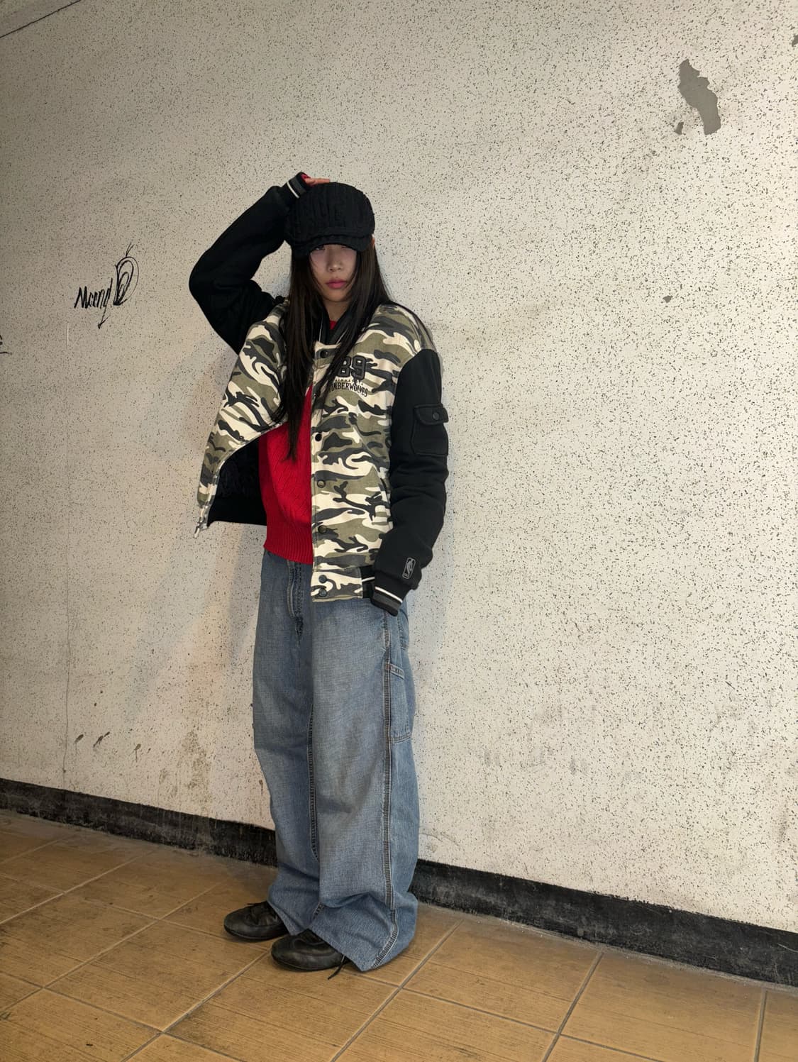 폴로 랄프로렌 빨강 꽈배기 니트 상품이미지3