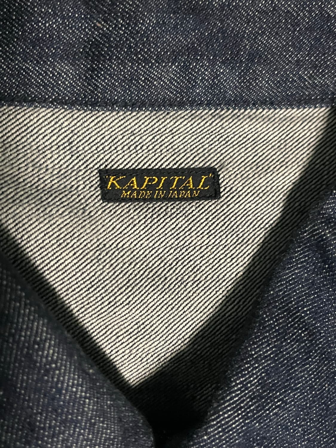 [6] 캐피탈 14oz 데님 트러커 자켓 인디고 (흑사) 상품이미지5