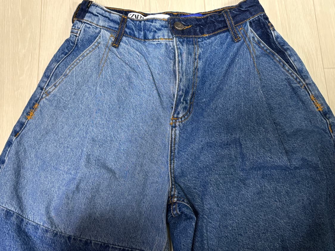자라 x 아더에러 배럴 레그 진 블루 32 상품이미지2