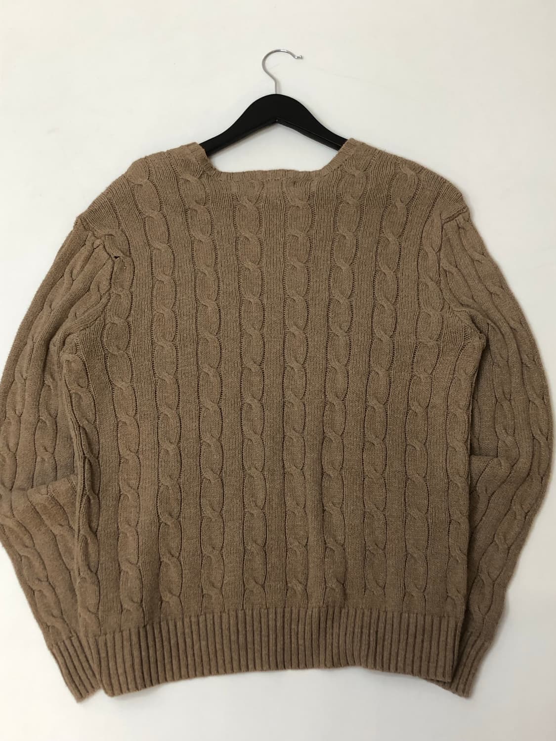 Polo 폴로 랄프로렌 밀크 브라운 케이블 니트 상품이미지6