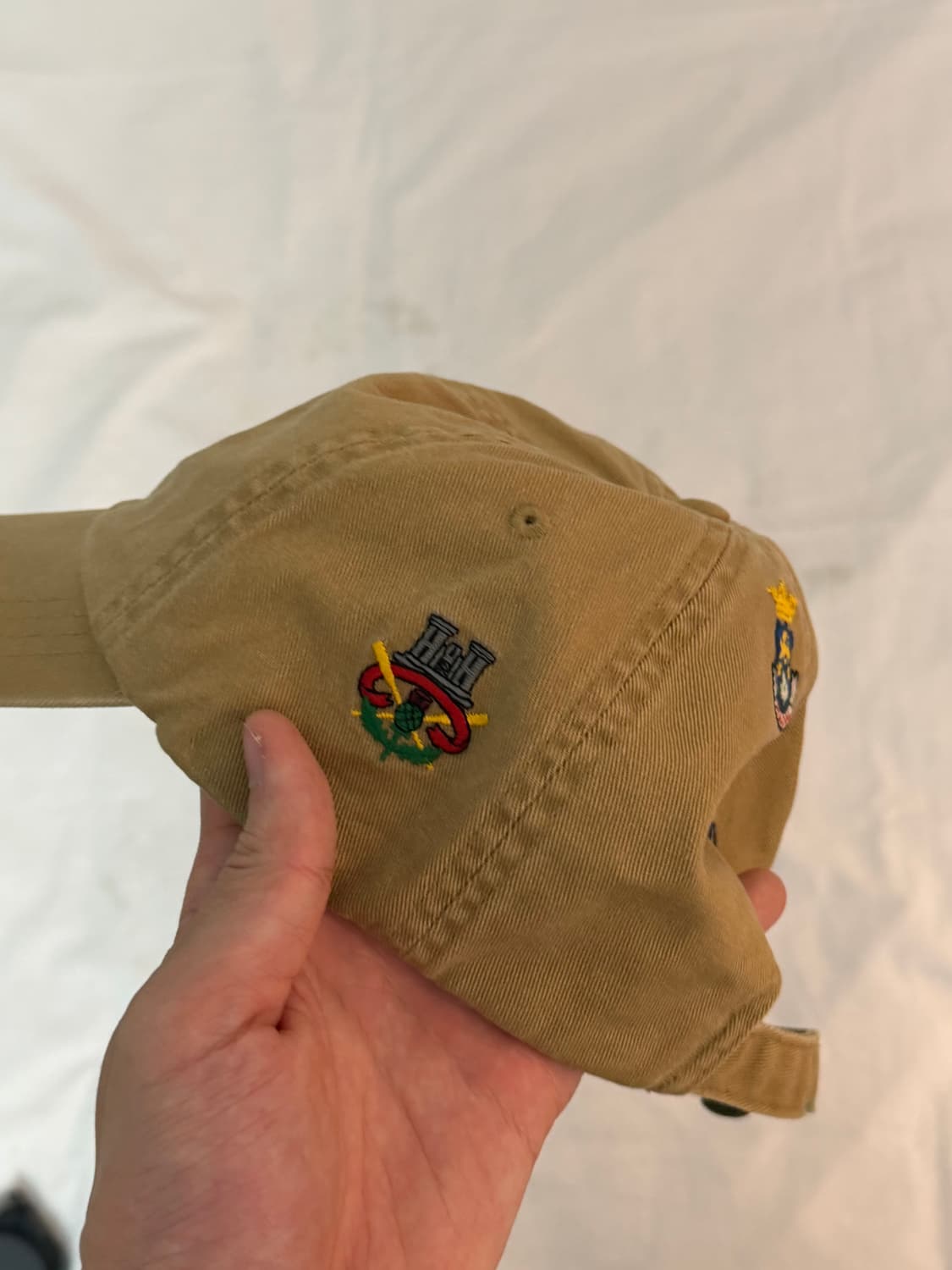 폴로 랄프로렌 멀티패치 자수로고 볼캡 베이지 상품이미지5