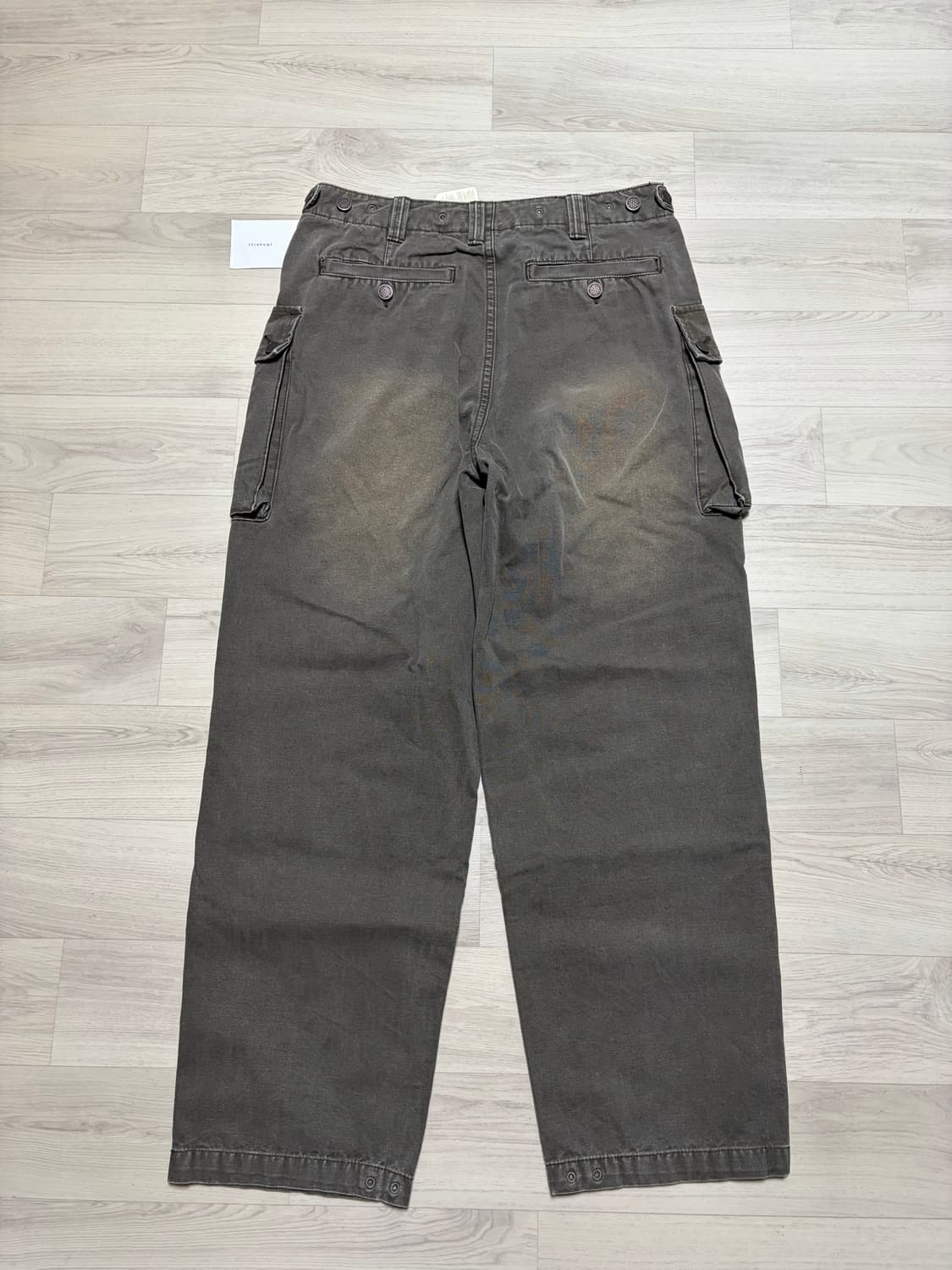 카키스 KHAKIS 워시드 스카웃 팬츠 BARK M사이즈 판매 상품이미지3