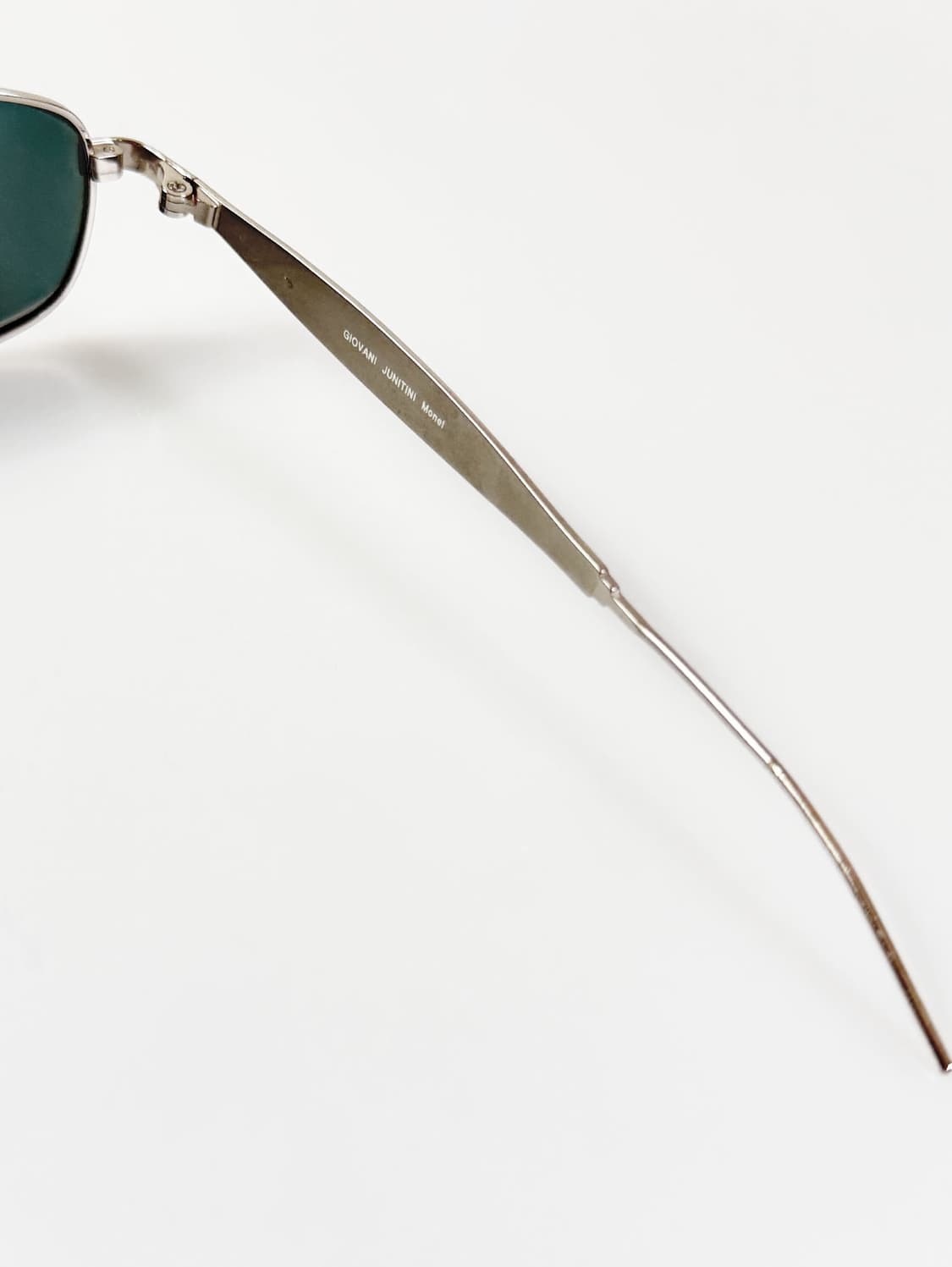 GIOVANNI JUNTINI 실버 슬림 스퀘어 빈티지 선글라스 상품이미지6
