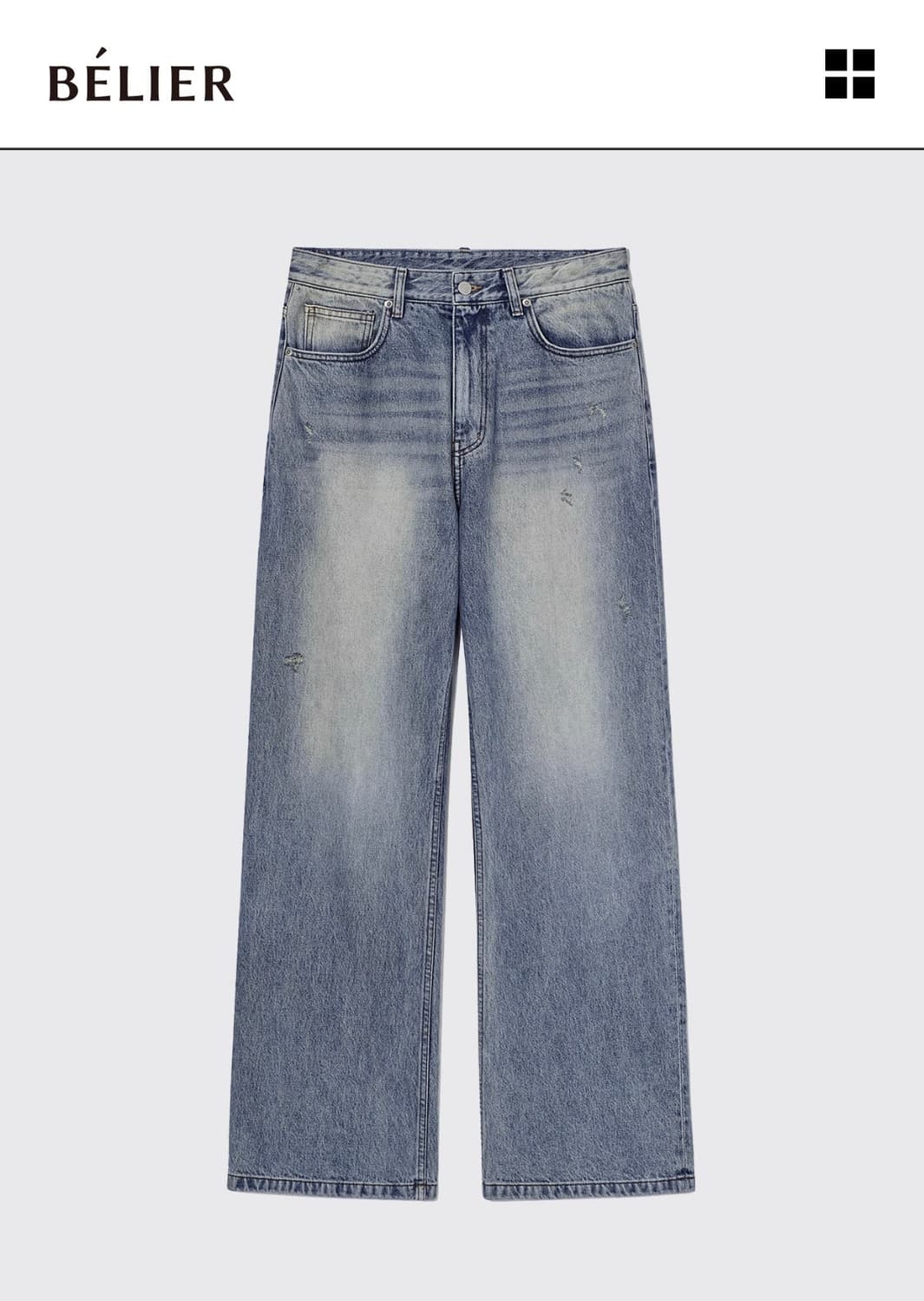 벨리에 트루와이드 데님팬츠 
빈티지 인디고 m 상품이미지1
