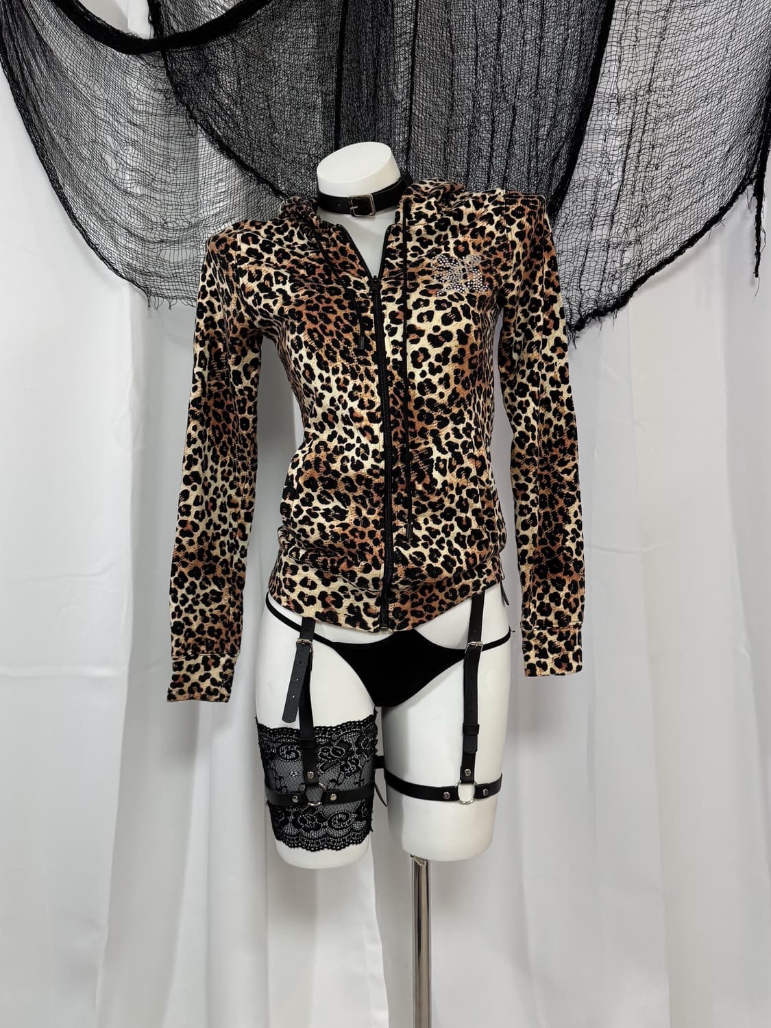 leopard hood zip up 상품이미지1