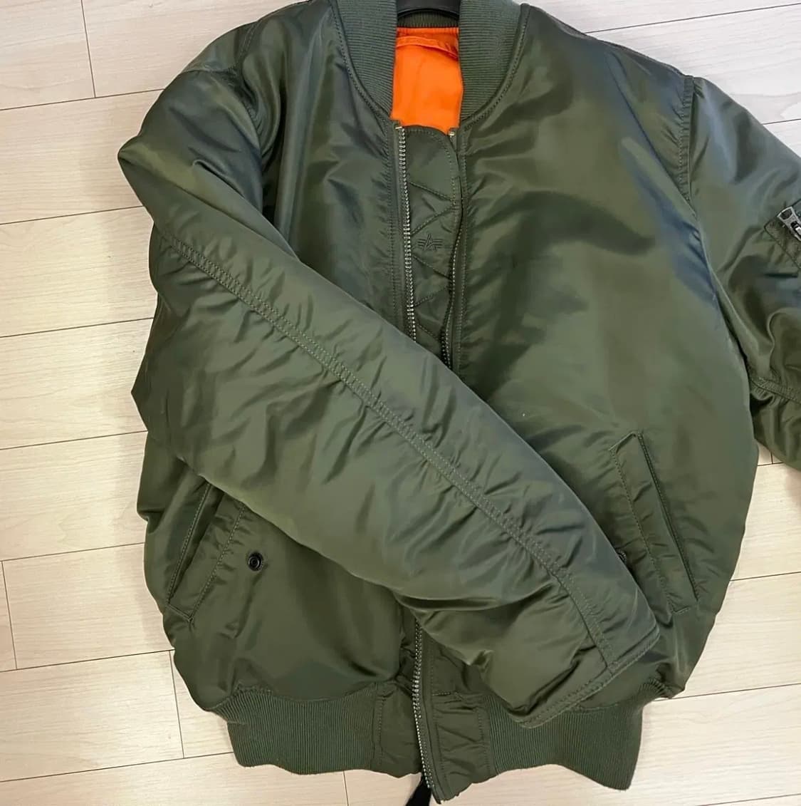 알파인더스트리 ma-1  레귤러핏 카키 M 상품이미지1