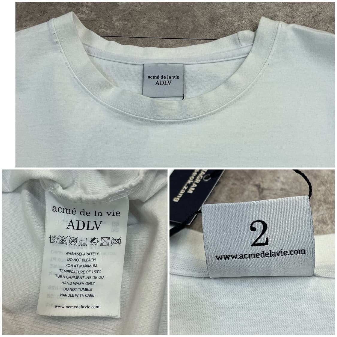 아크메드라비 반팔티 화이트 #csz3632 상품이미지3