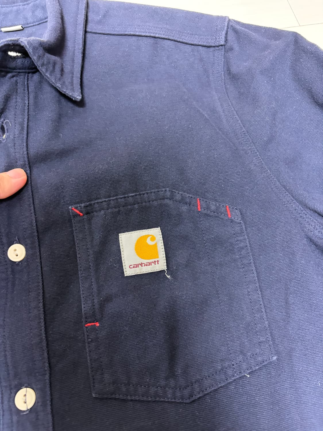 칼하트 토니 셔츠 네이비 상품이미지2
