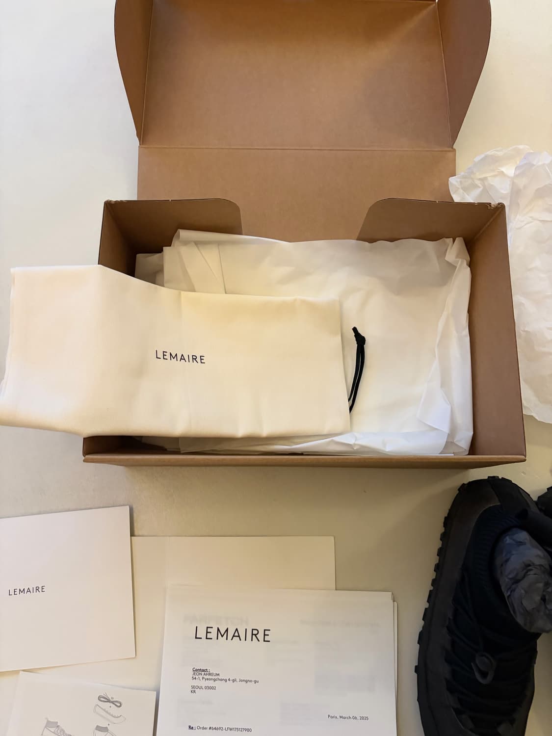 LEMAIRE Vibram Wrap 스니커즈 (아스팔트) 상품이미지8