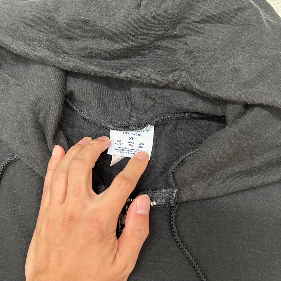 Champion black hood zip-up 상품이미지6