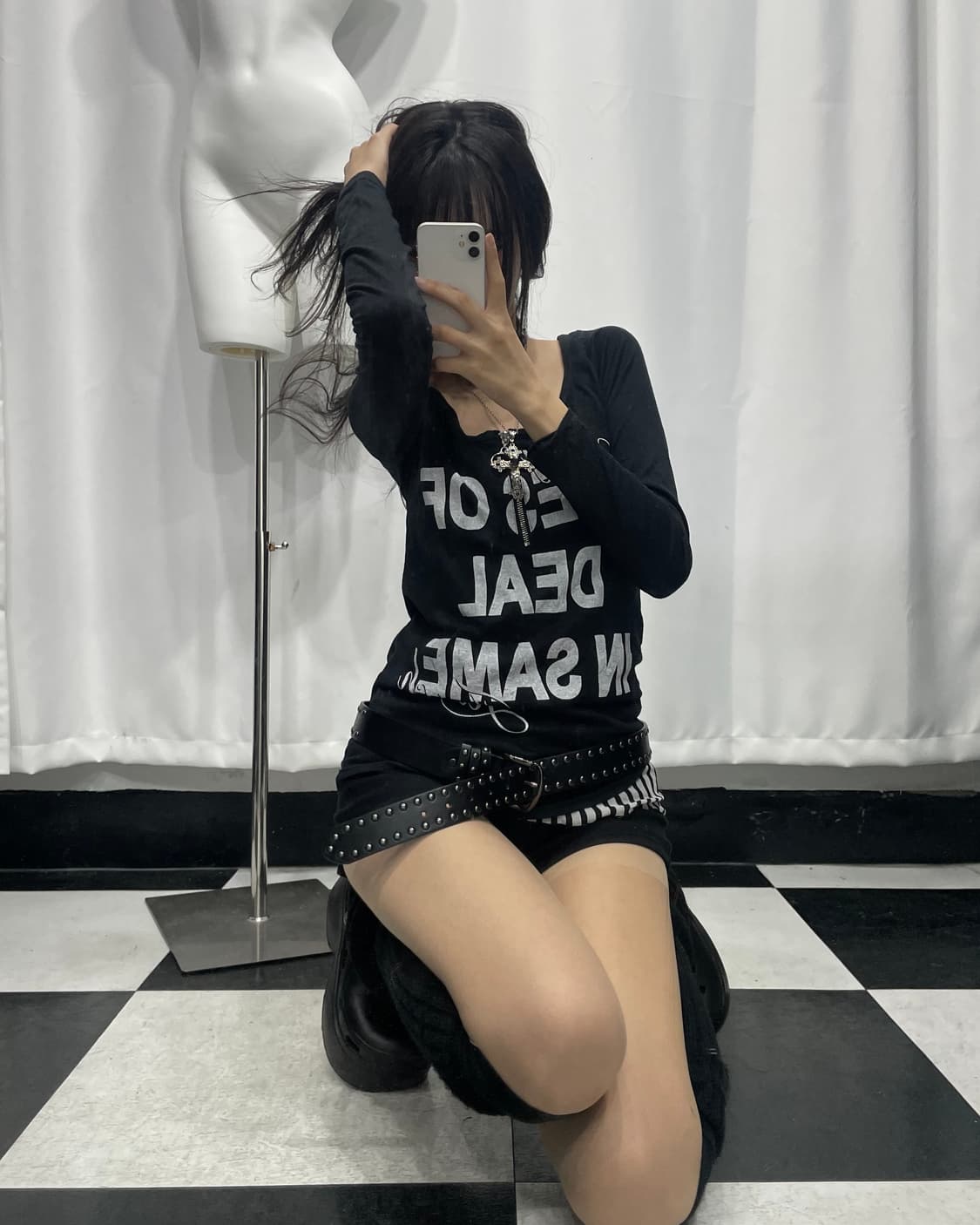 🎸블랙 프린팅 롱슬리브🎸 상품이미지2