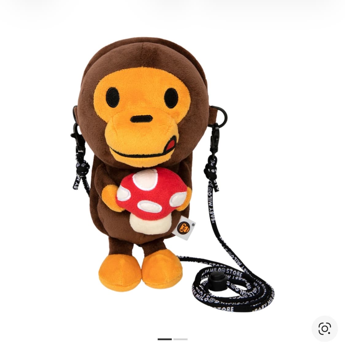 베이프 베이비 마일로 플러시 모바일 백 브라운 상품이미지1