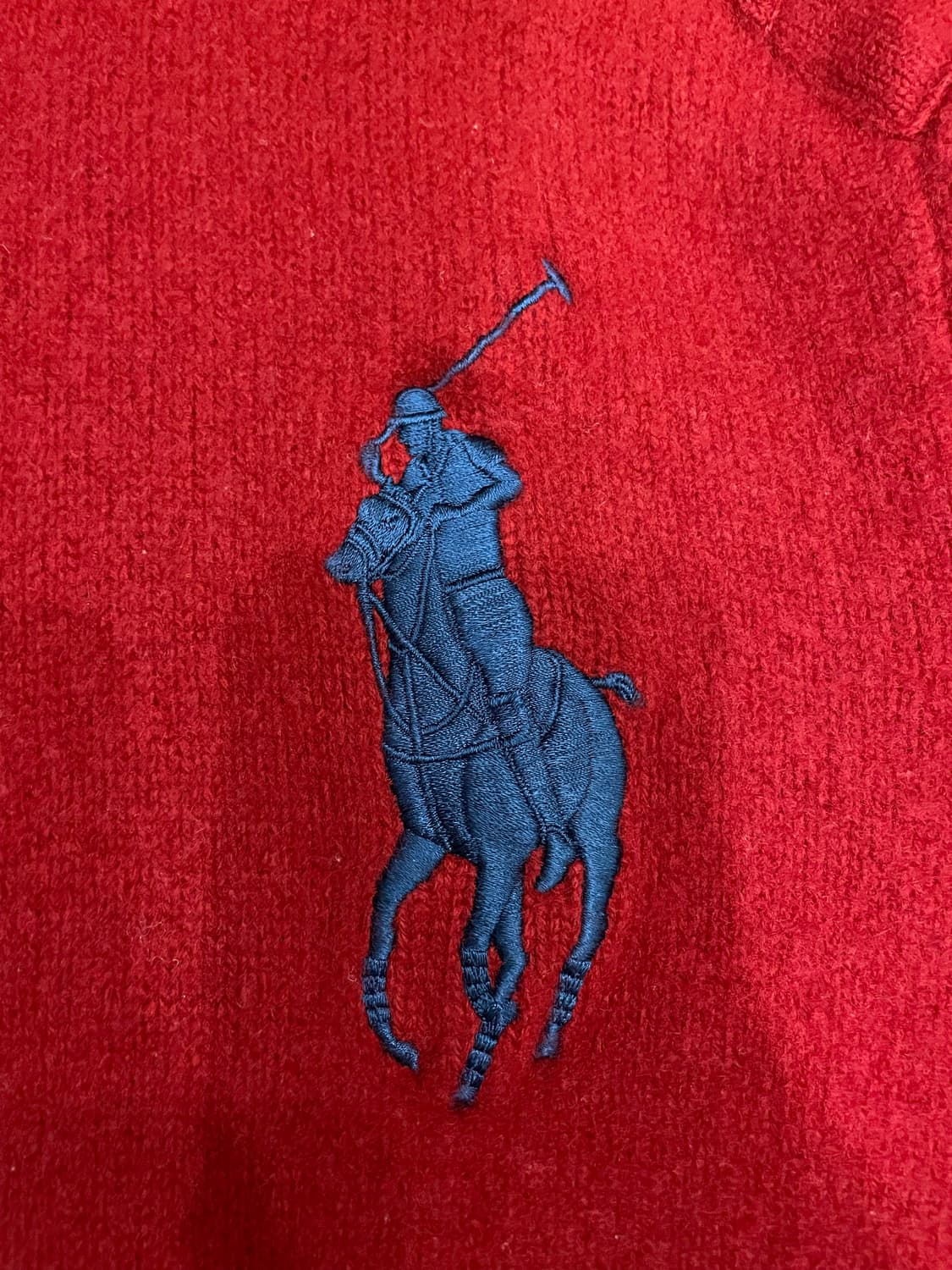 폴로 랄프로렌 여성 빅포니 램스울 집업 자켓 레드 상품이미지4