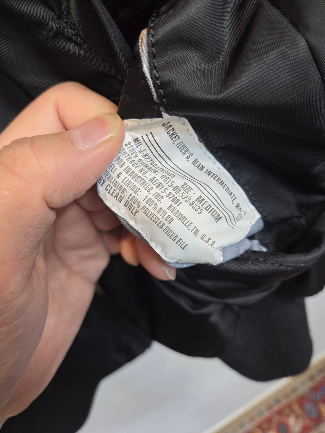 알파인더스트리 겨울용 ma-1 항공자켓 M 상품이미지4