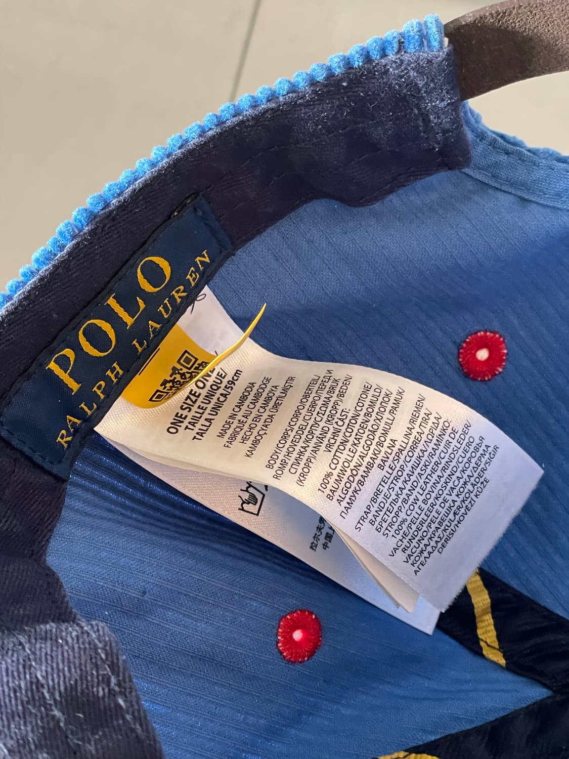 랄프로렌 ny 코듀로이 볼캡 상품이미지3