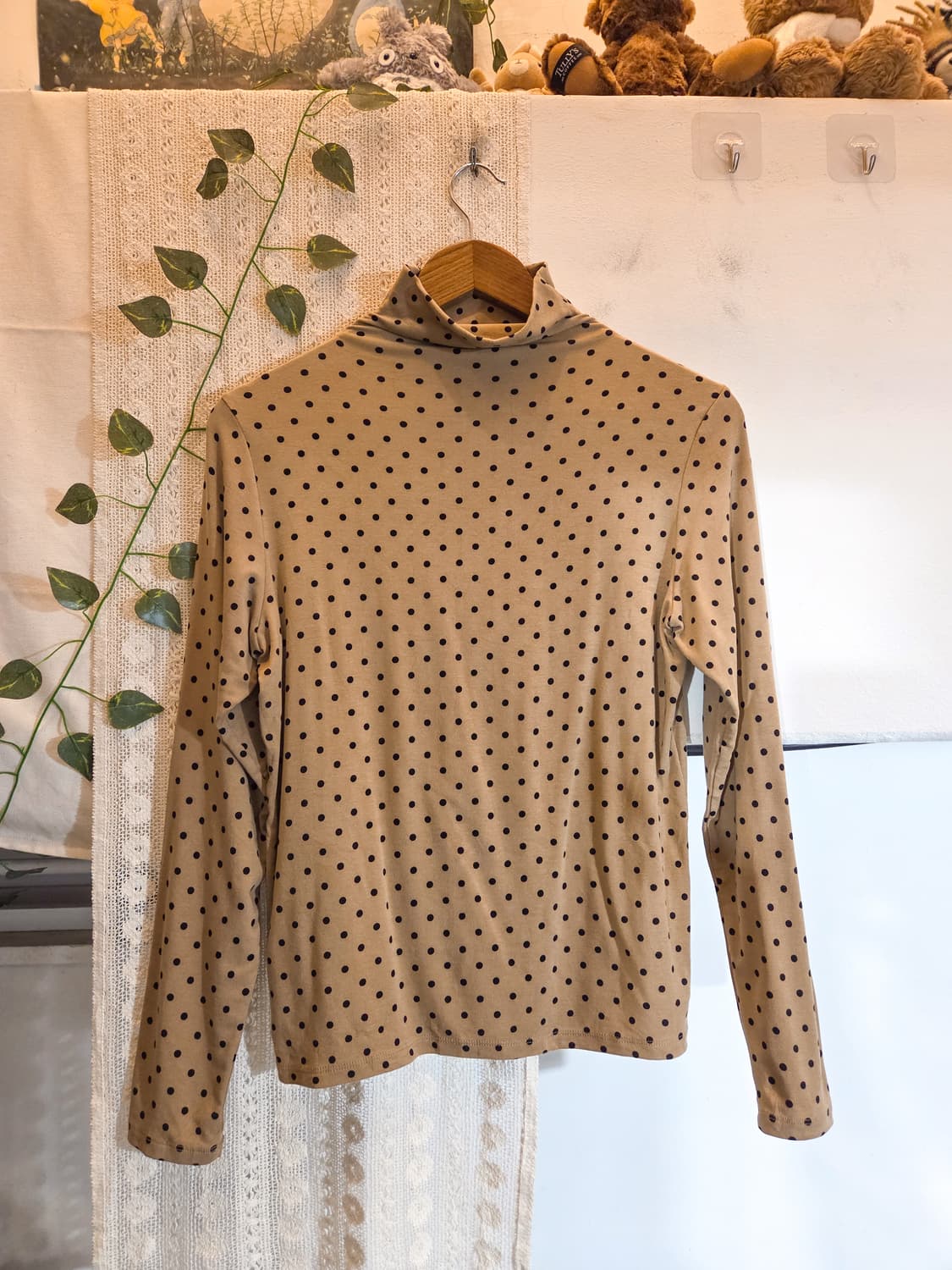 도트 목폴라 슬리브 상품이미지4