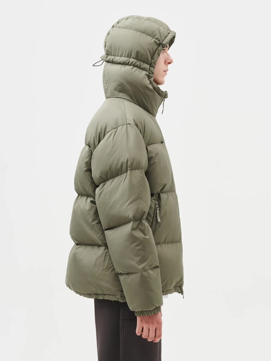 하이킹 패트롤 덕다운 패딩 그린 상품이미지4