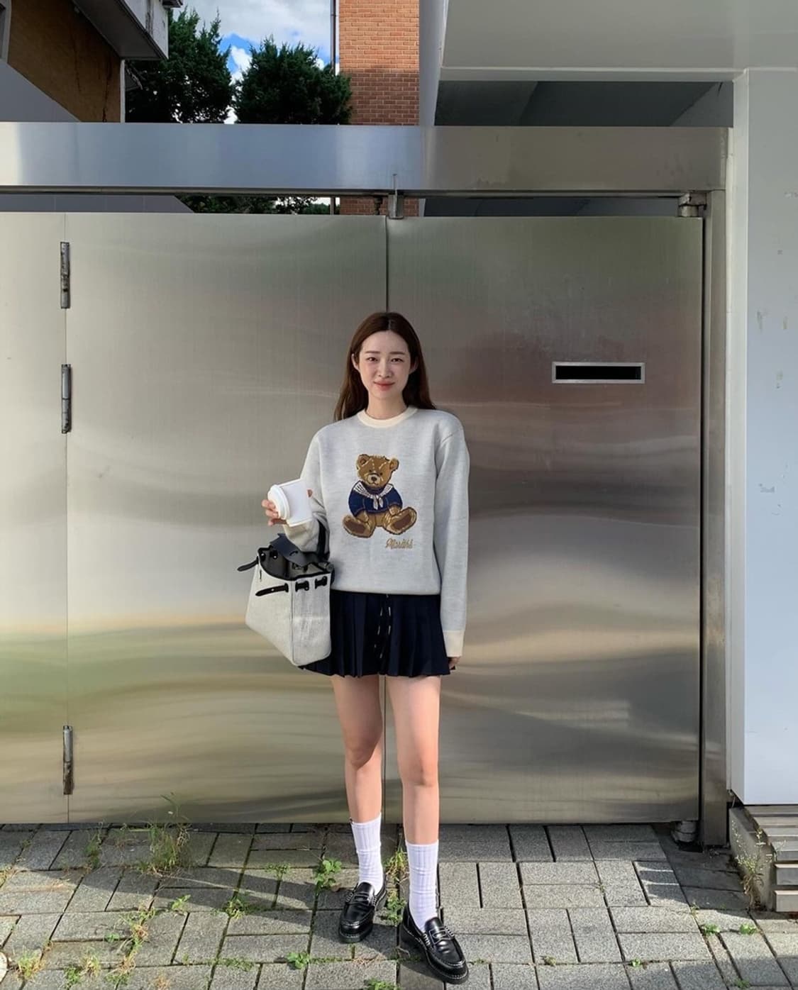 마리떼 프랑소와 저버 두들베어 곰돌이 스웨터 니트 아이보리 S 상품이미지4