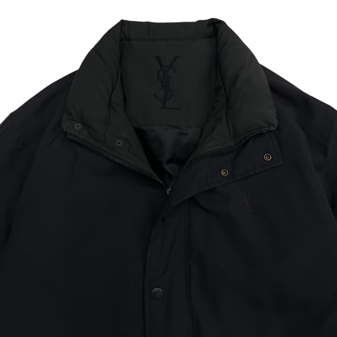 입생로랑 미니로고 차콜 패딩 자켓 상품이미지5