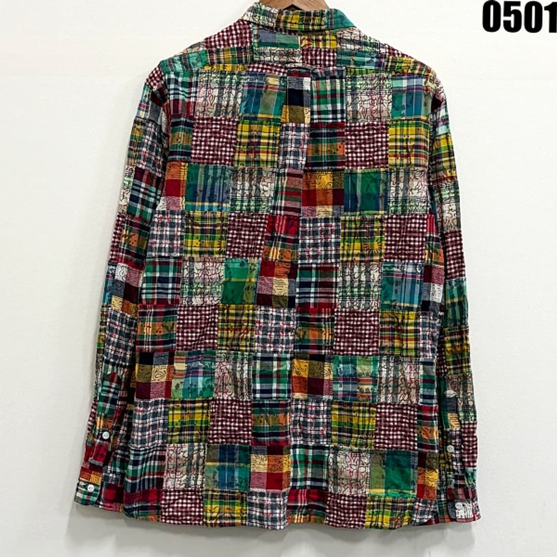 폴로 랄프로렌 패치워크 체크 셔츠 멀티컬러 L 0501 상품이미지9