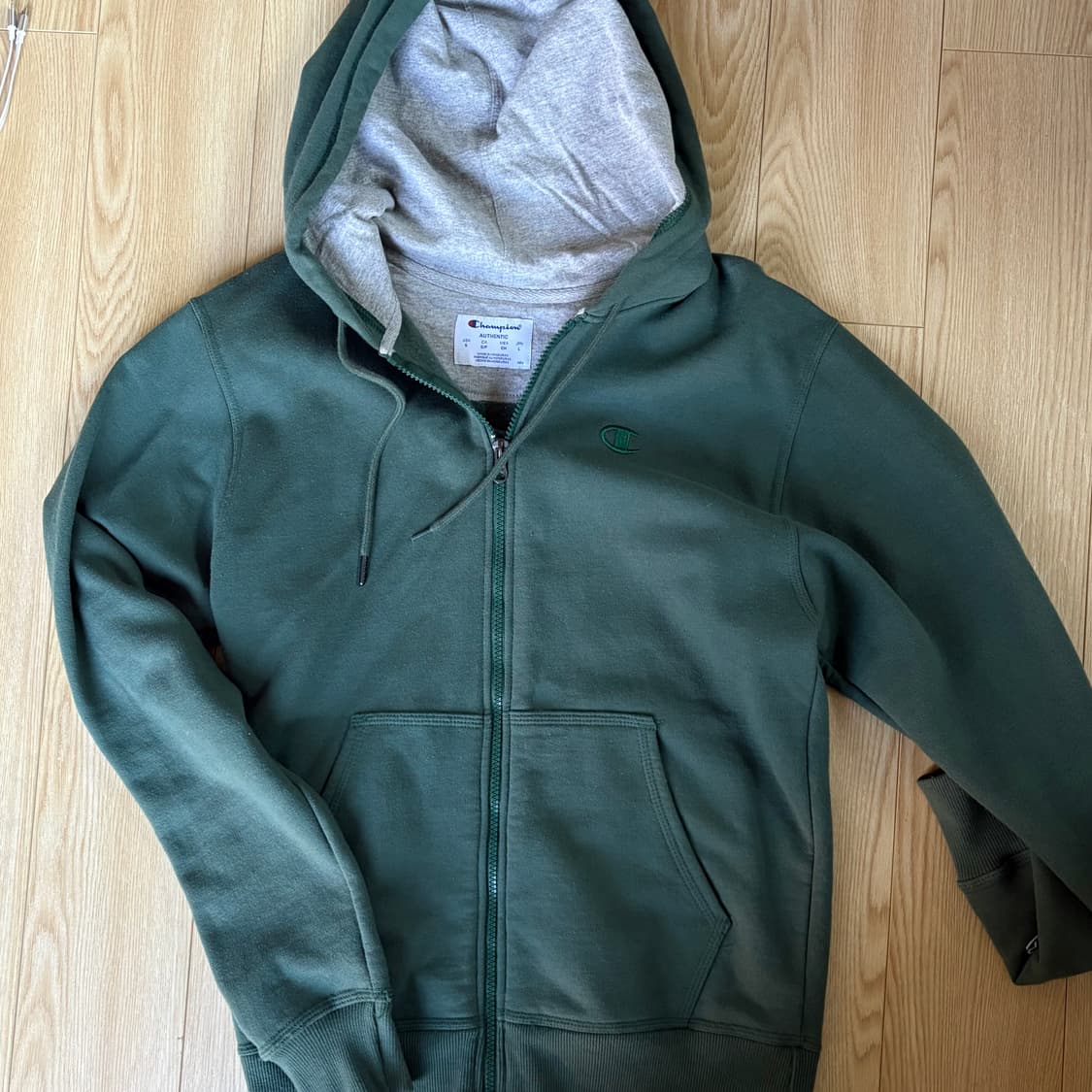 챔피온 후드집업 그린 상품이미지2