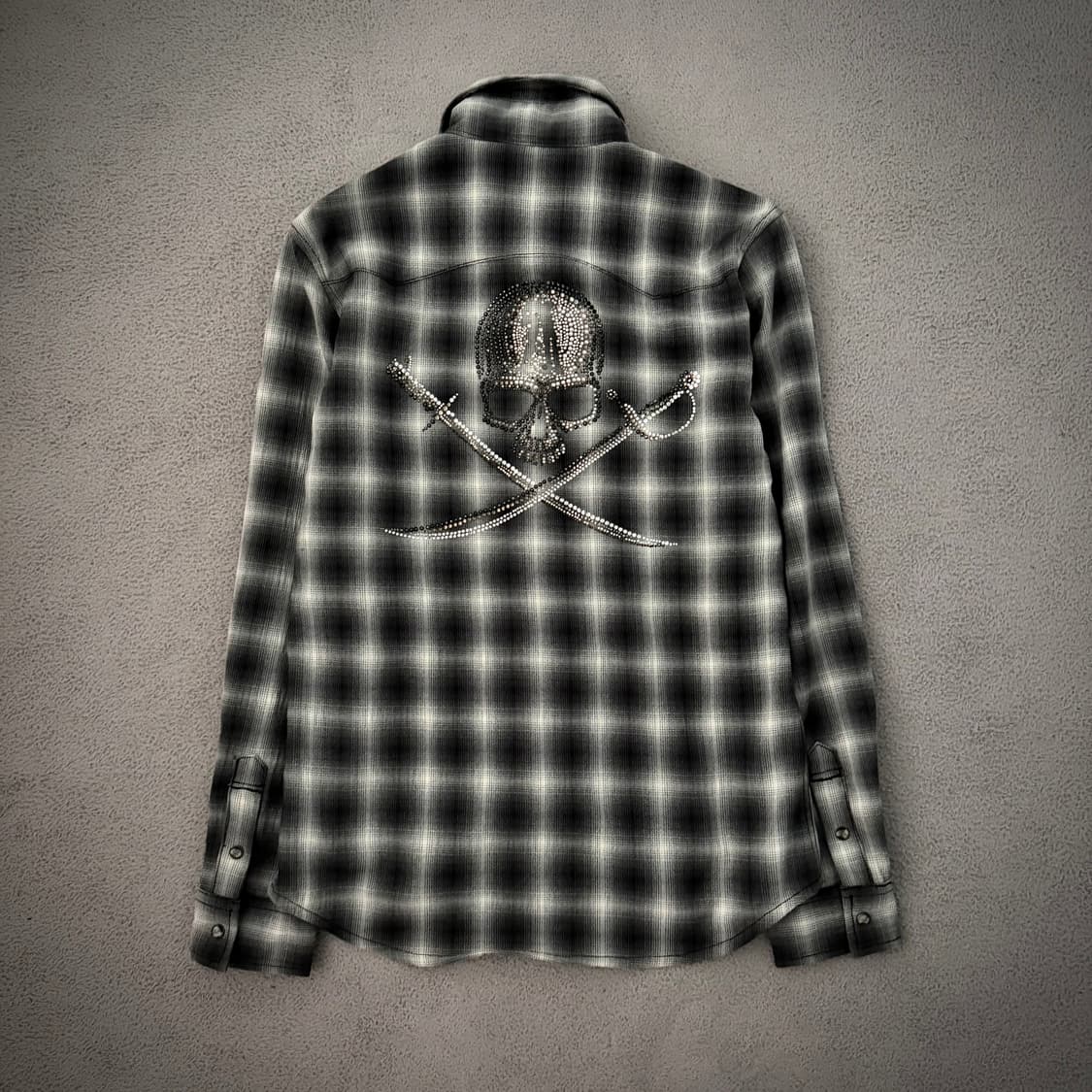 Abordage skull stud check shirt 상품이미지1
