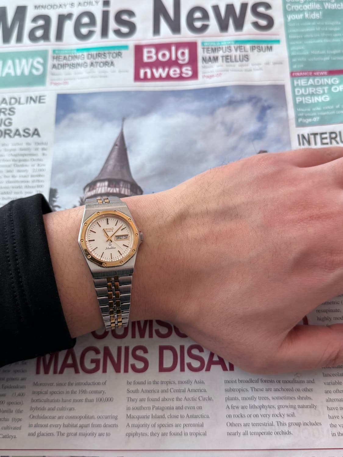 세이코 Seiko Silver wave 콤비 데이 데이트 상품이미지4