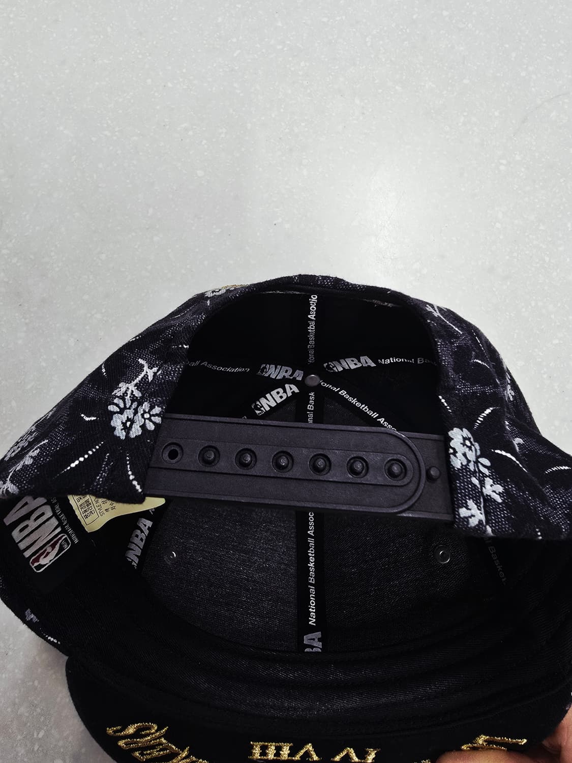NBA 플라워 패턴 볼캡 모자 상품이미지8
