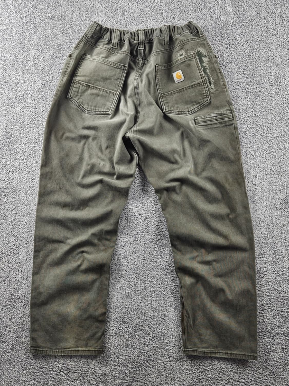 칼하트 밴딩 리페어 코튼 캔버스 카펜터 팬츠 (40X30)/ 11045 상품이미지4