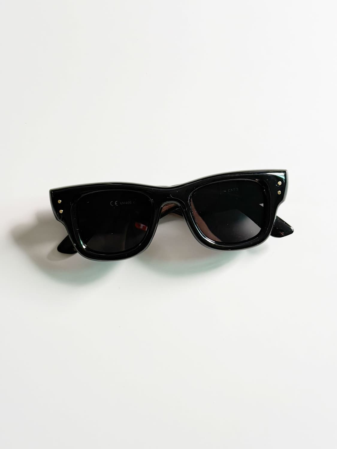 블랙 볼드 스퀘어 프레임 빈티지 선글라스 상품이미지2