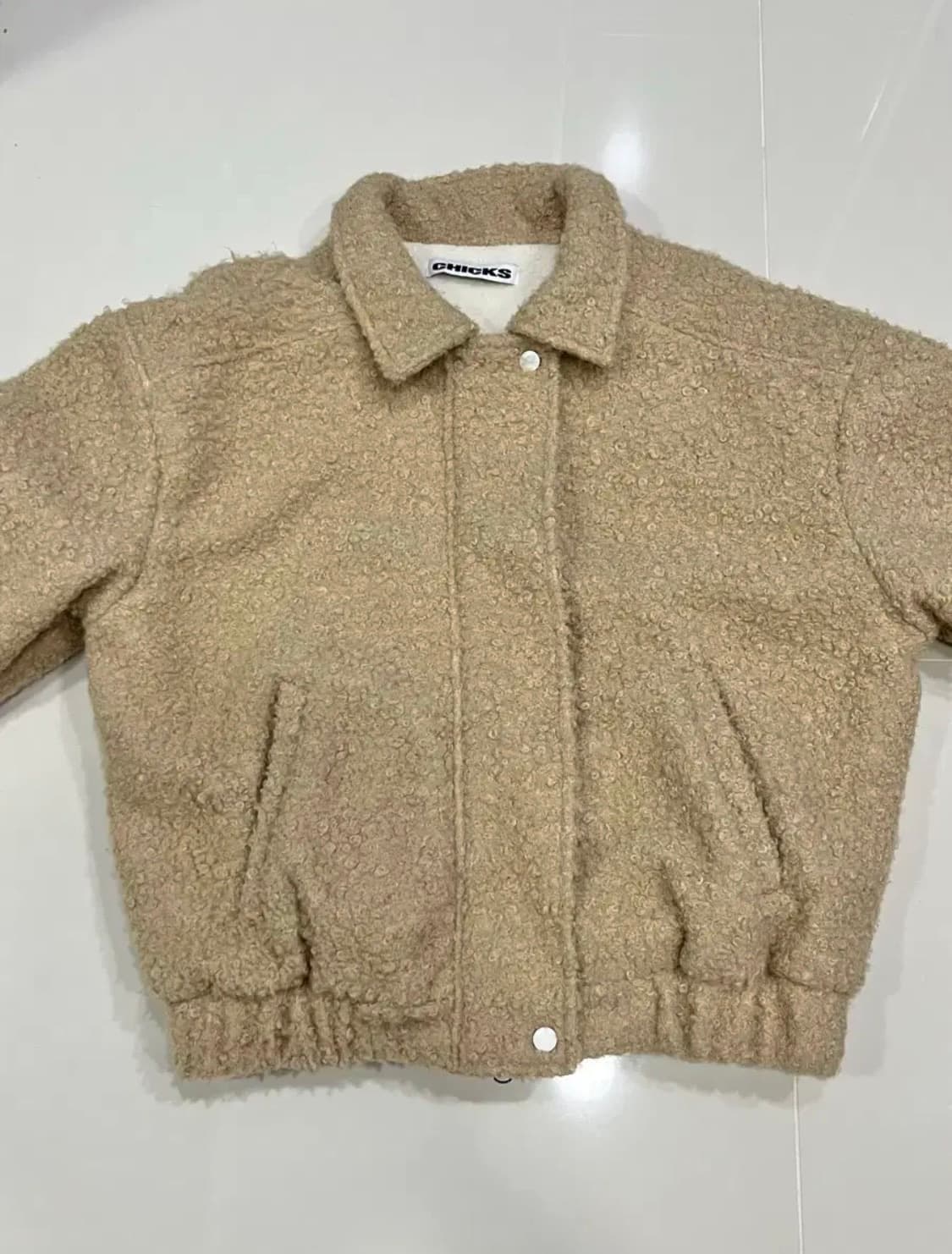 칙스 카라 버진 블루종 점퍼 베이지 상품이미지1