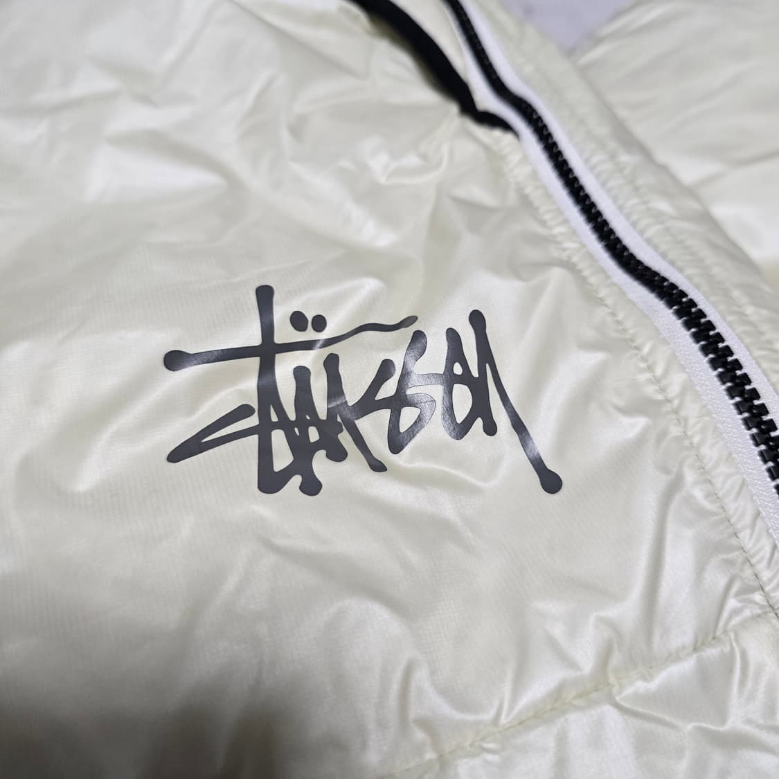 스투시 마이크로 립스탑 다운팬츠 800필 패딩바지 본컬러 상품이미지3