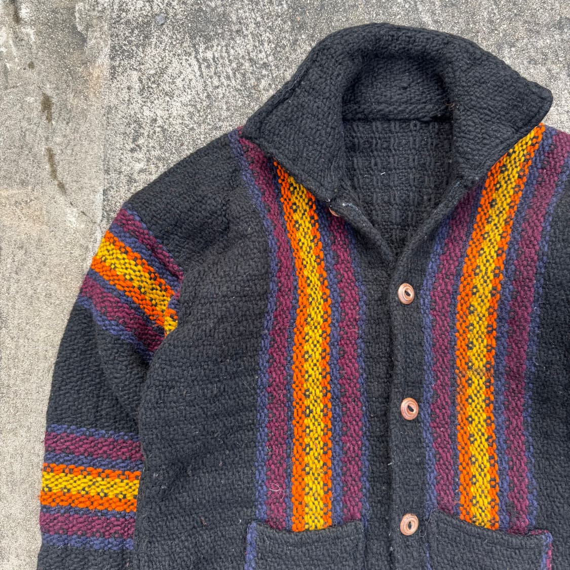 [M] Made In Turkiye 빈티지 패턴 니트 자켓 상품이미지3