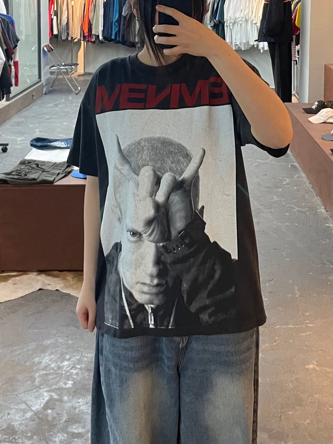 빈티지 에미넴 2014 몬스터 투어 데빌혼 반팔 H2444 상품이미지1