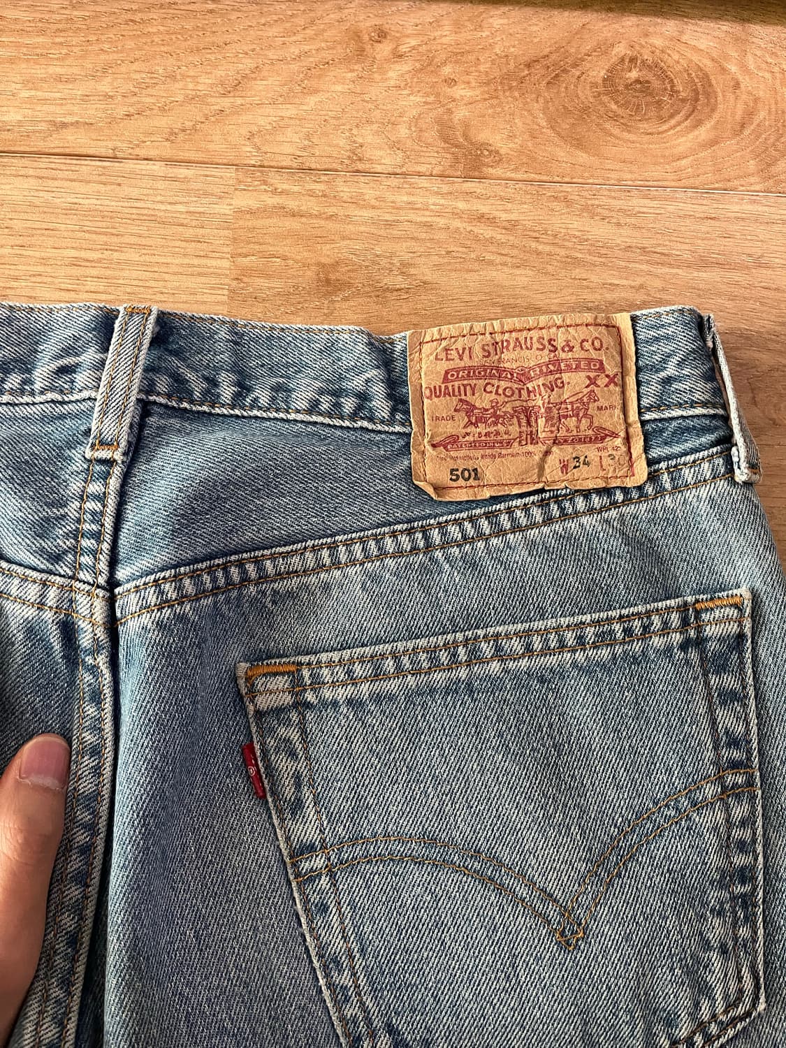 빈티지 리바이스 501 34*30 판매 상품이미지3